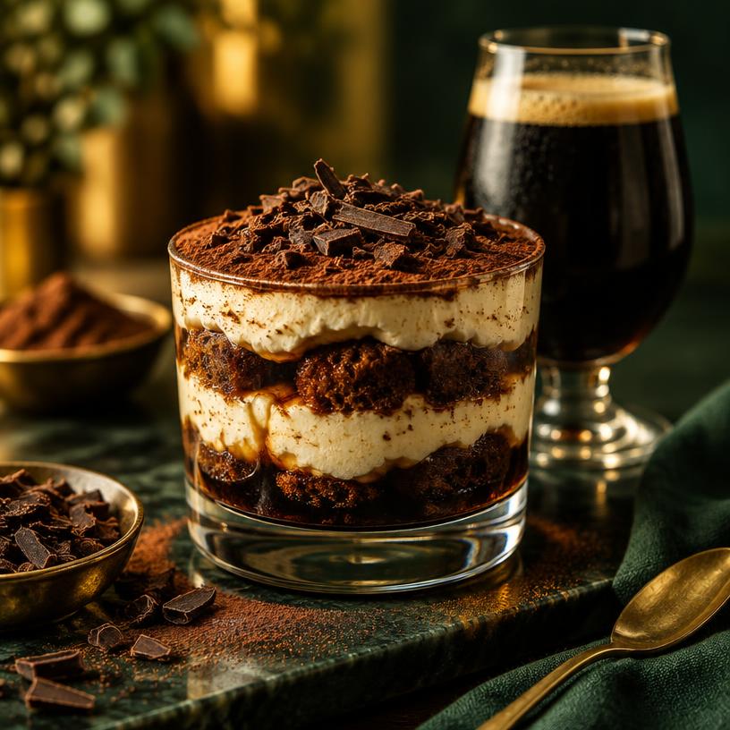 Bieramisu met donker bier — recept met Stout, porter of bokbier