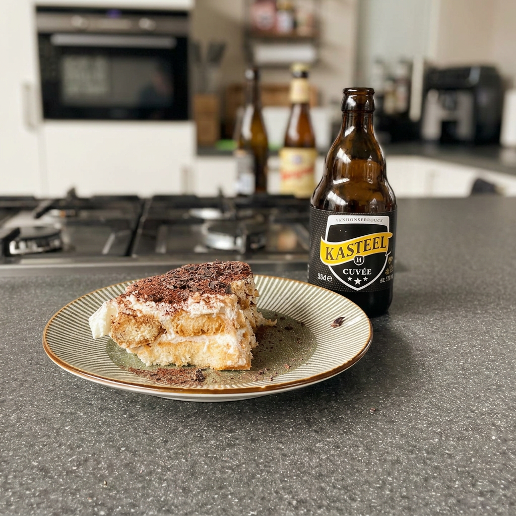 Bieramisu met donker bier