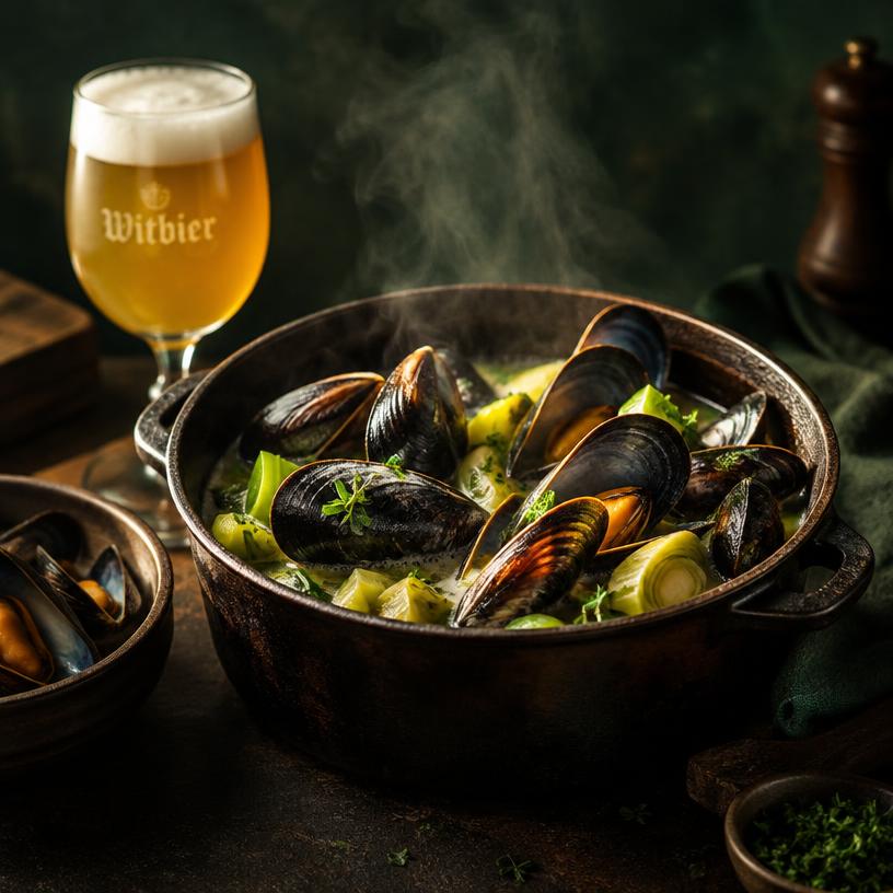 Mosselen met witbier — recept met Witbier
